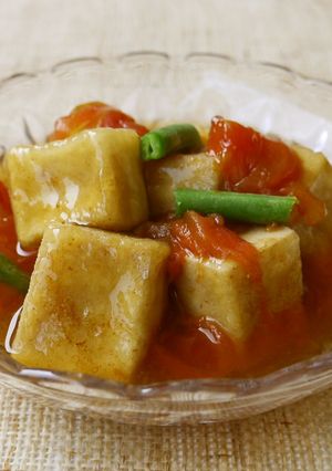 簡単！つるるん♪高野豆腐のトマト煮-レシピのメイン写真