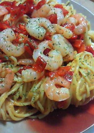 冷製なのに濃厚パスタ☆自家製トマトソース-レシピのメイン写真