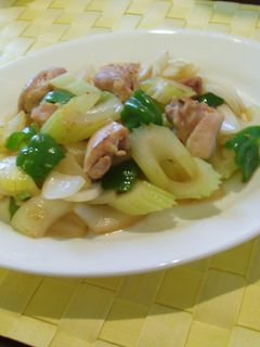セロリと鶏肉のさっぱり塩炒め-レシピのメイン写真
