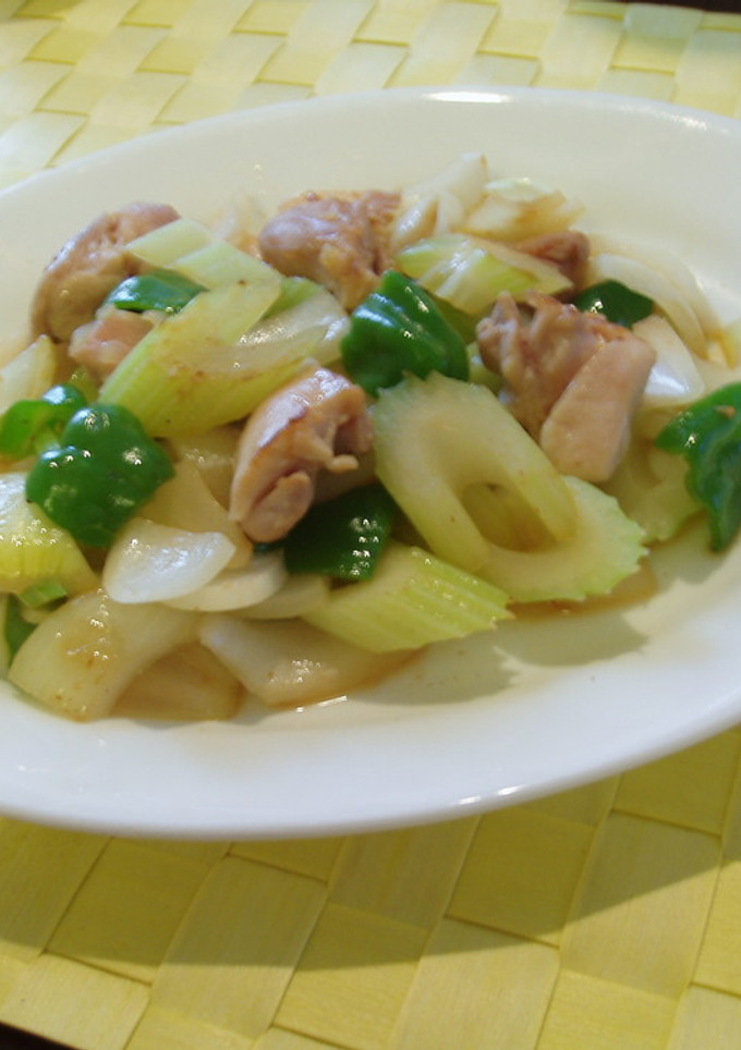 セロリと鶏肉のさっぱり塩炒め-レシピのメイン写真
