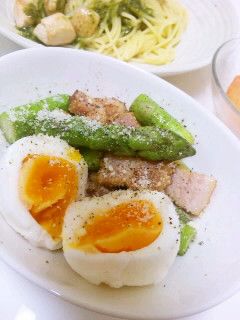お手軽☆アスパラベーコンゆで卵-レシピのメイン写真