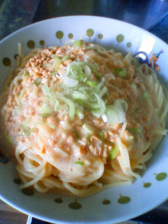 うまっ!ふわ玉納豆パスタ-レシピのメイン写真