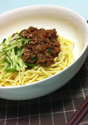 夏の定番!!我が家のジャージャー麺!!-レシピのメイン写真