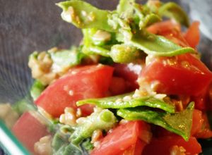 アイスプラントとトマトの納豆和え-レシピのメイン写真