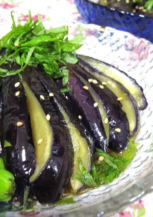 大葉・酢・生姜でさっぱり☆ナスの揚げ浸し-レシピのメイン写真