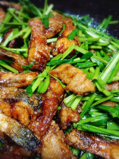 鯖とニラの炒め物-レシピのメイン写真