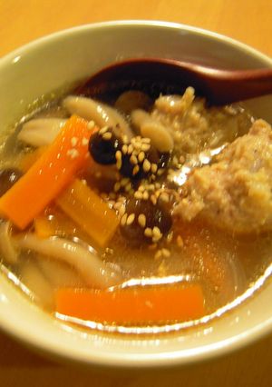 コリコリ軟骨入り鶏団子スープ☆-レシピのメイン写真