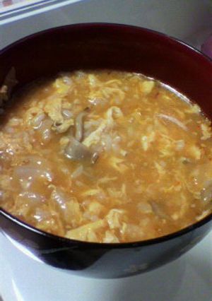 味噌汁でｶﾙﾋﾞｸｯﾊﾟ風-レシピのメイン写真