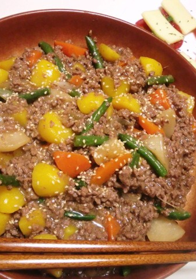野菜と挽肉のとろっと炒め-レシピのメイン写真