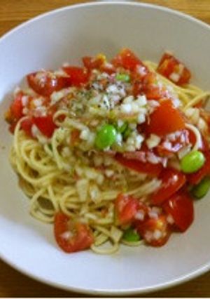 オーガニック大将／プチトマトの冷製パスタ-レシピのメイン写真