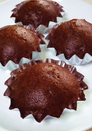 チョコバナナ蒸しパン♪-レシピのメイン写真