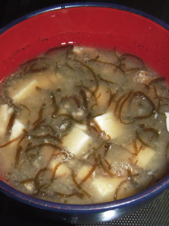 もずくと豆腐のみそ汁-レシピのメイン写真