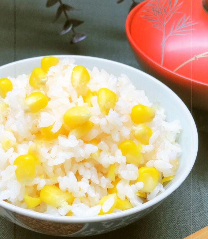 とうもろこしご飯　芯も一緒に炊き込んで-レシピのメイン写真