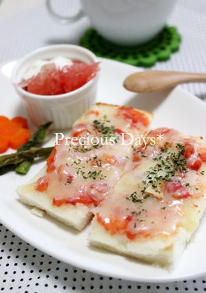 離乳食後期Ⅱ★ピザトースト♪-レシピのメイン写真