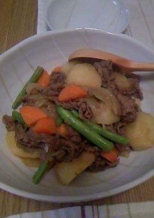 作りたてで味が染みてるフライパン肉じゃが-レシピのメイン写真