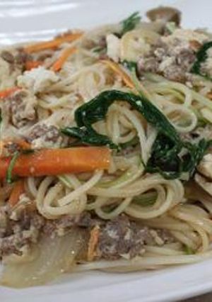 食べるラー油×そうめんチャンプルー-レシピのメイン写真