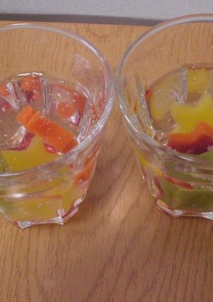 七夕に☆星寒天入り炭酸ジュース-レシピのメイン写真