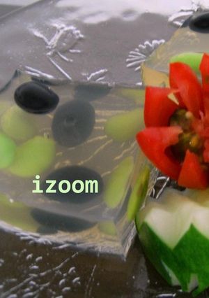 水玉模様が涼しげ！枝豆と黒豆の寒天寄せ-レシピのメイン写真