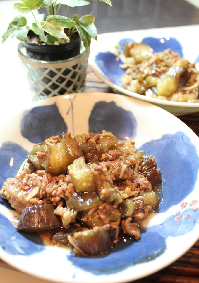 簡単♪ナスとひき肉のオイスター炒め-レシピのメイン写真