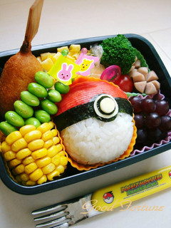 キャラ弁☆モンスターボール(ポケモン)♪-レシピのメイン写真