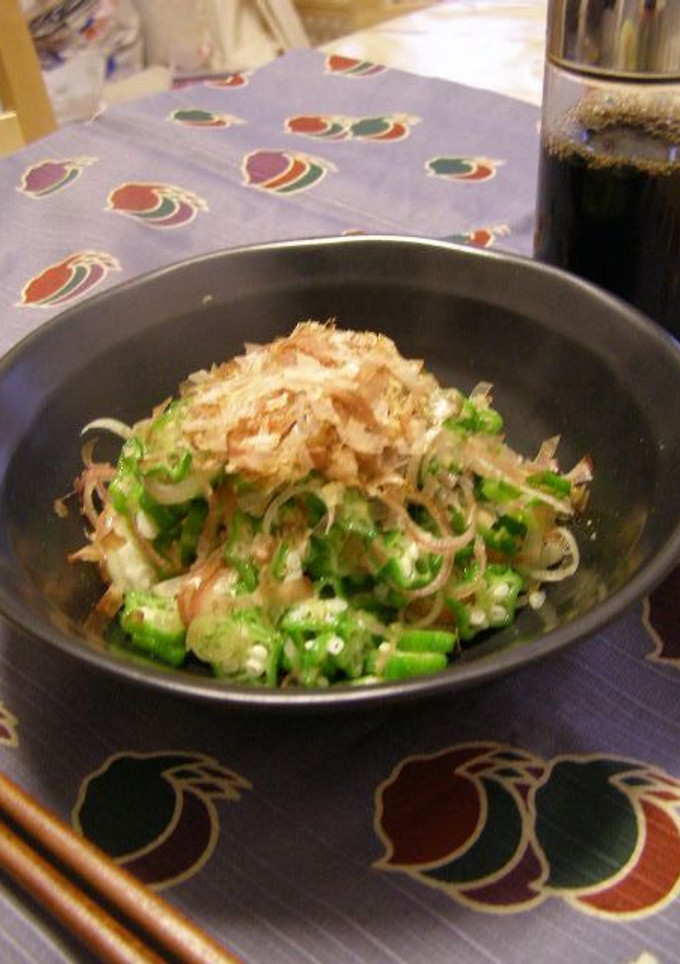 みょうがとオクラのおかか醤油♪-レシピのメイン写真
