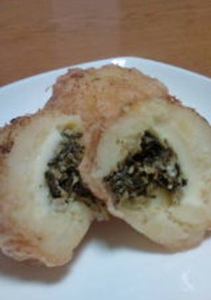 高菜とチーズのジャガ包み〜米粉衣〜-レシピのメイン写真