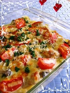 ~夏野菜とチキンのグラタン~-レシピのメイン写真