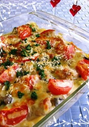 ~夏野菜とチキンのグラタン～-レシピのメイン写真