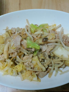 キムチ味の野菜炒め-レシピのメイン写真