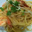 海老のトマトクリームパスタ