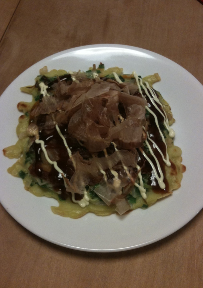 ニラともやしのお好み焼き-レシピのメイン写真
