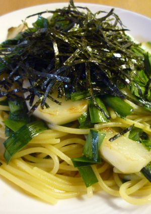 カブとニラの和風パスタ❤-レシピのメイン写真