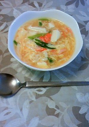 カニカマとショウガの中華スープ-レシピのメイン写真