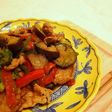 豚肉と彩り野菜の中華風炒め