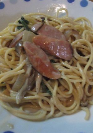 豆乳ときのこの　まったりクリームパスタ☆-レシピのメイン写真