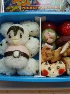 モンスターボール&ポッチャマおにぎり弁当-レシピのメイン写真