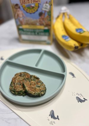 ほうれん草とバナナのパンケーキ-レシピのメイン写真