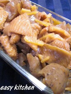 鶏皮とこんにゃくの甘辛煮-レシピのメイン写真