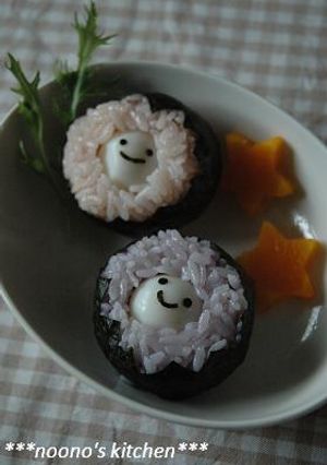 うずらのお花✿おにぎり-レシピのメイン写真