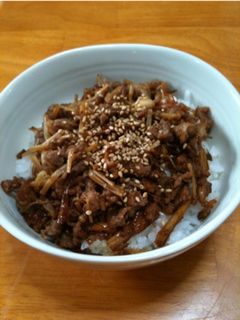 ひとりランチに☆焼肉そぼろ丼-レシピのメイン写真