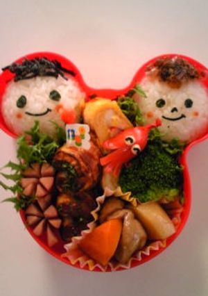 簡単なキャラ弁☆男の子(^O^)/-レシピのメイン写真