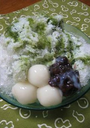 グリーンティーを使ったかき氷-レシピのメイン写真