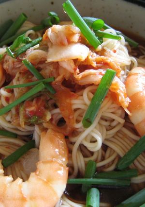 ピリ辛つるるっ夏の麺!-レシピのメイン写真