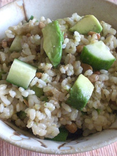 カリフォルニア風☆納豆ご飯-レシピのメイン写真