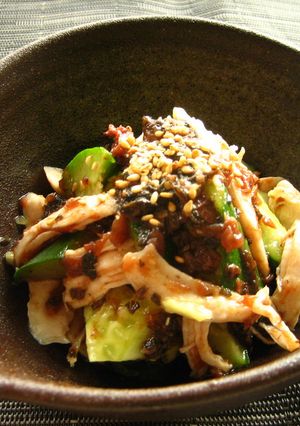 きゅうりと鶏ささ身の梅肉和え-レシピのメイン写真