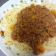 生トマトでミートソース