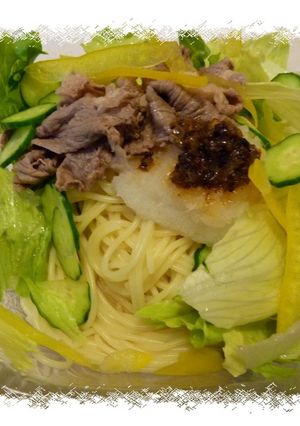 冷製専用パスタで冷しゃぶパスタ-レシピのメイン写真