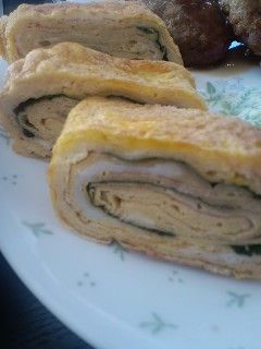 簡単♪大葉/青じその玉子焼き お弁当に -レシピのメイン写真
