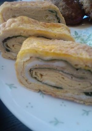 簡単♪大葉/青じその玉子焼き　お弁当に　-レシピのメイン写真