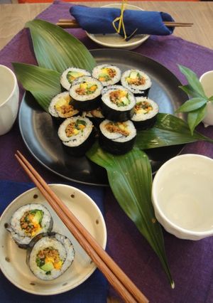 カラフル韓国風のり巻き-レシピのメイン写真